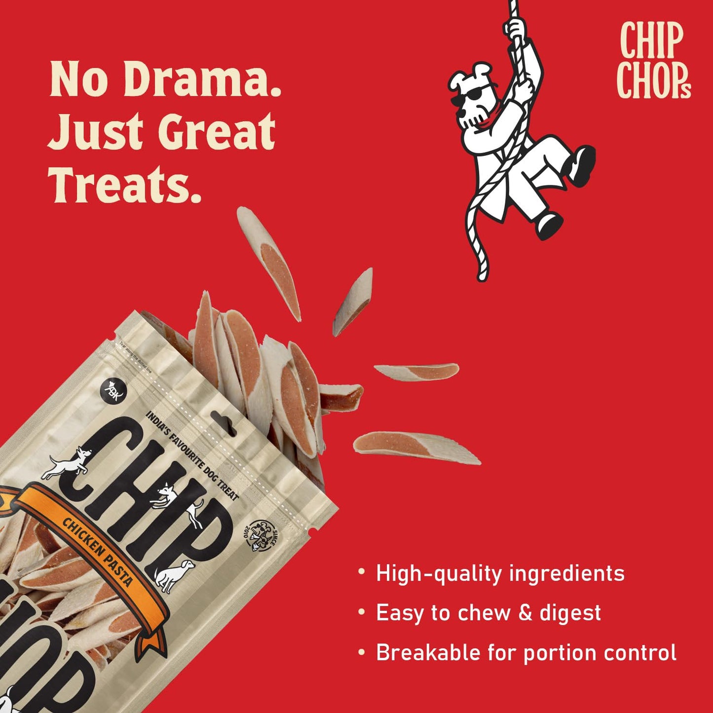 Chip Chops Chicken Pasta Dog Treats 250g