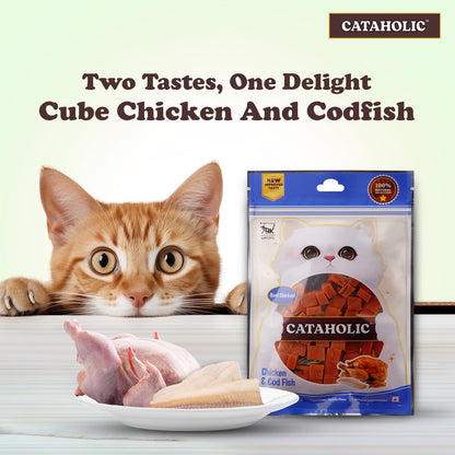 Cataholic Chicken & Codfish Treats for Cats and Kittens - 50g