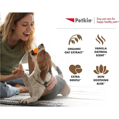 Petkin Oatmeal Mega Valu-Pack Petwipes for Dogs and Cats (200 wipes)