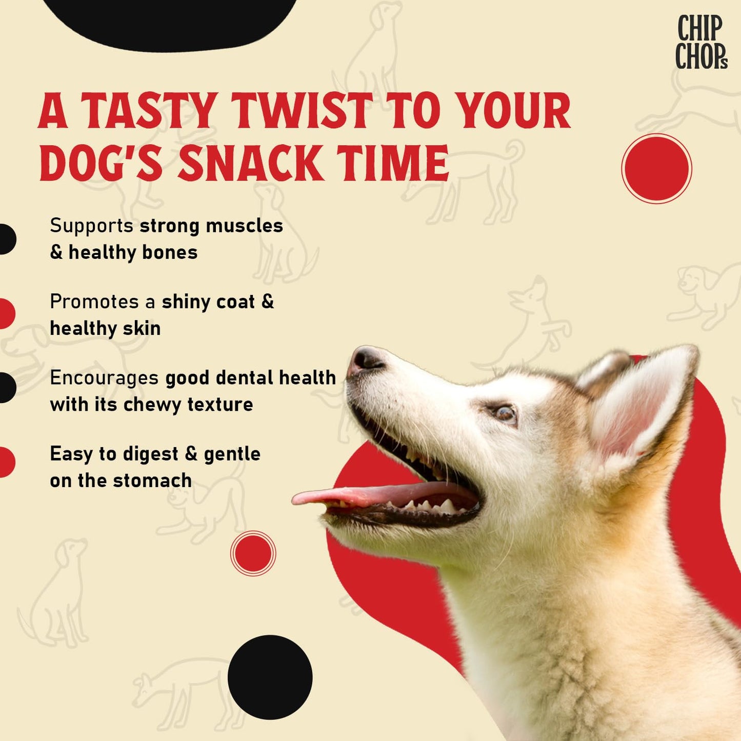 Chip Chops Lamb Cubes Dog Treats 250g