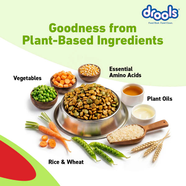 Drools 100% Vegetarian Puppy and Adult Dog Veg Dry Food