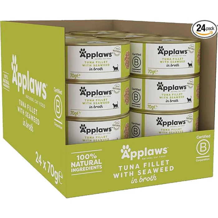 Applaws Cat Wet Food Tuna Fillet with Seaweed in Broth (T)