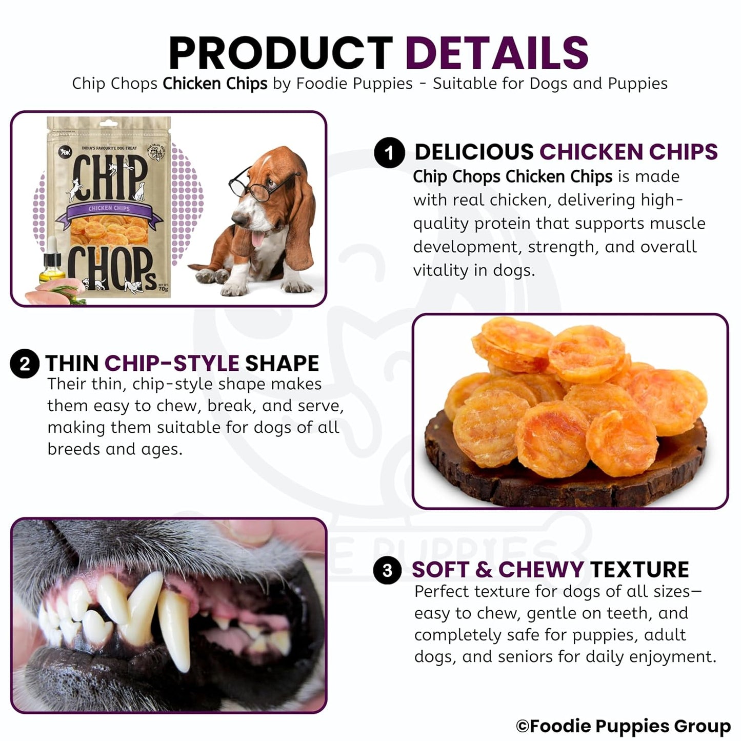 Chip Chops Chicken Chips Coins Dog Treats