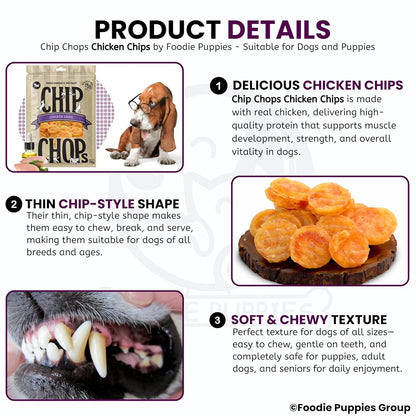 Chip Chops Chicken Chips Coins Dog Treats