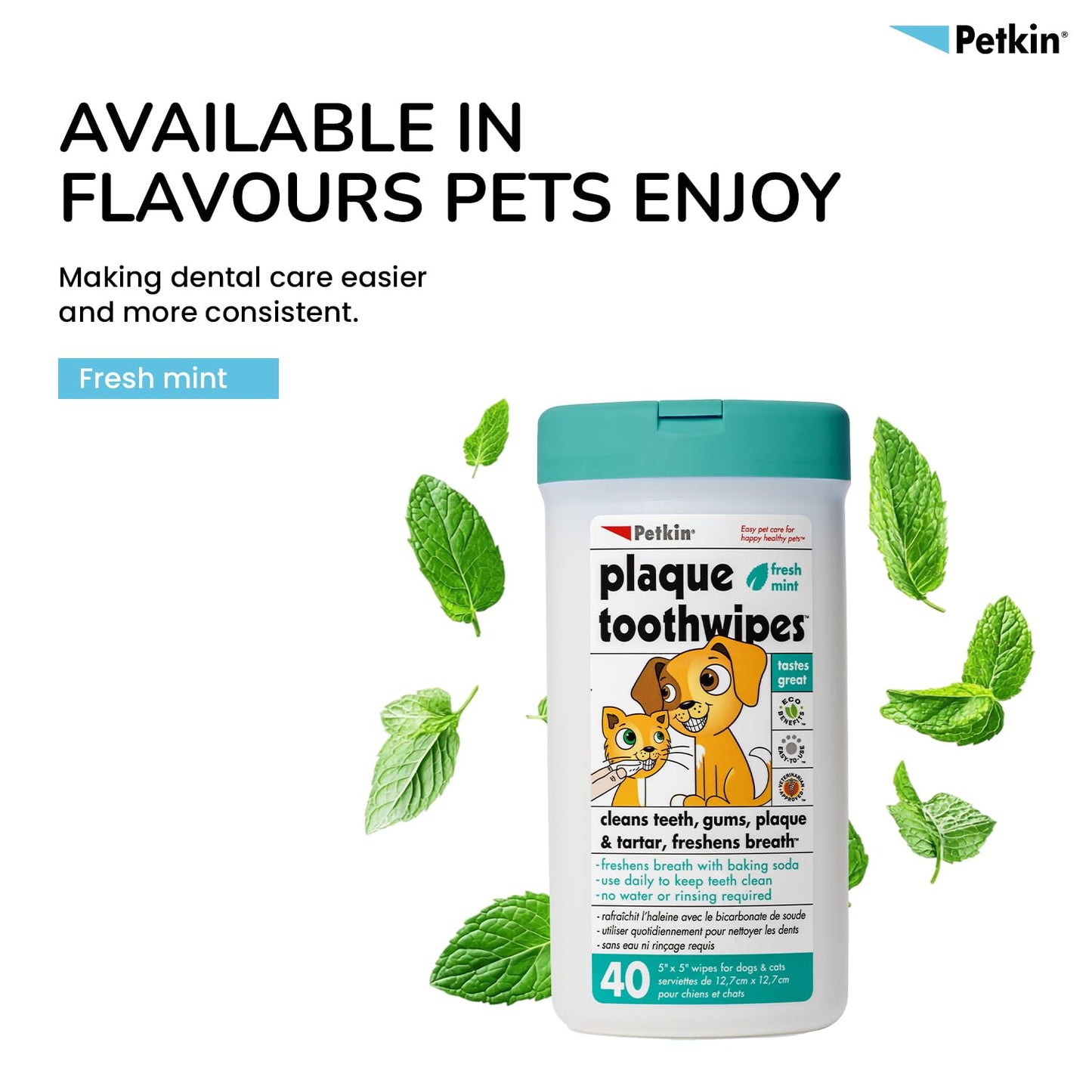 Petkin Tooth-Wipes Tooth and Gum Cleanser