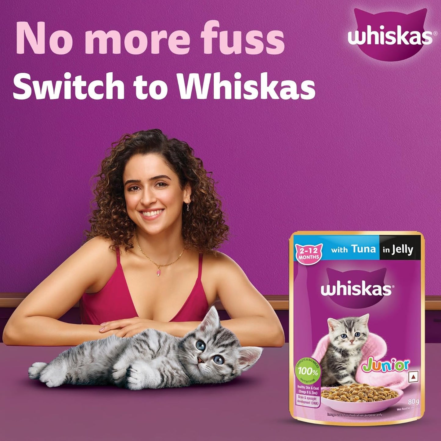 Whiskas Tuna in Jelly Flavour Kitten (2-12 Months) Wet Cat Food
