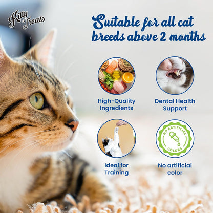 Kitty Treats Spiral Soft Chicken and Fish Cat Treats - 25g