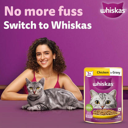 Whiskas Chicken in Gravy Adult (1+ Years) Wet Cat Food