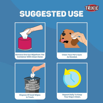 Trixie: - Eye Care Wipes - 30 Count