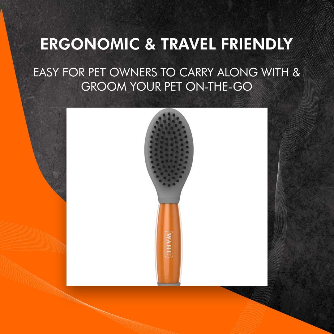 WAHL Double Sided Brush, Gray, Medium
