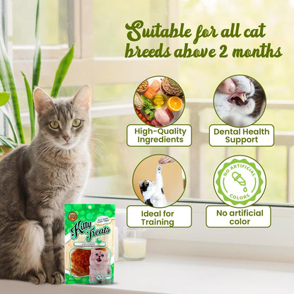 Kitty Treats Soft Chicken Jerky Sliced Cat Treats - 30g