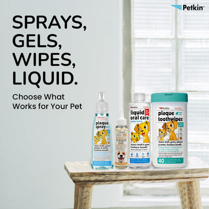 Petkin Cool Mint Plaque Spray for Dogs & Cats