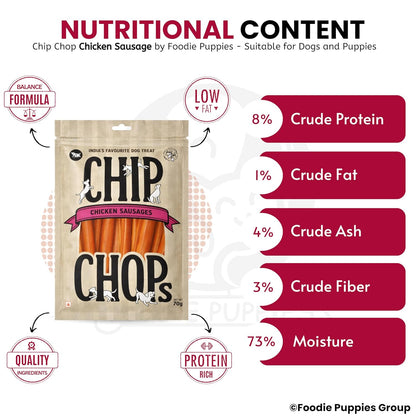 Chip Chops Chicken Sausages Dog Treats