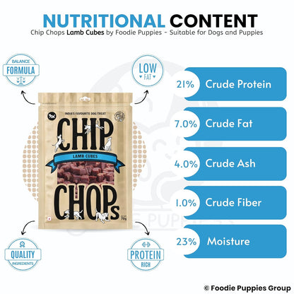 Chip Chops Lamb Cubes Dog Treat