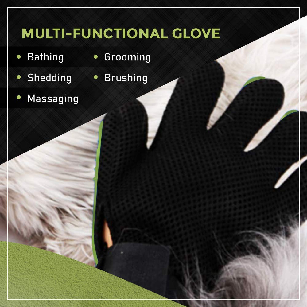 Wahl Pet Grooming Glove, Black & Blue, Medium, 150 g