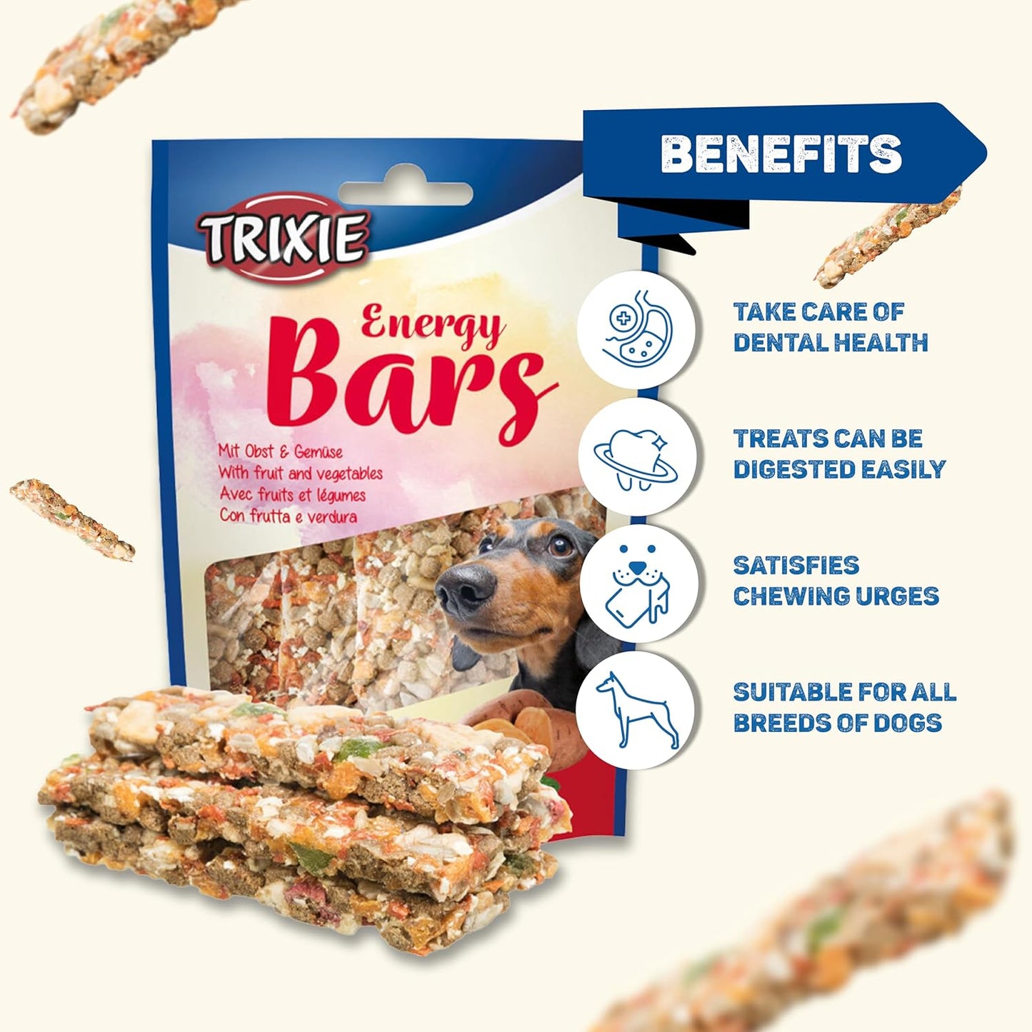 Trixie Dog Treats Energy Bars - 100g
