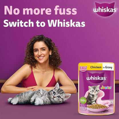 Whiskas Chicken in Gravy Junior Kitten (2-12 Months) Wet Cat Food