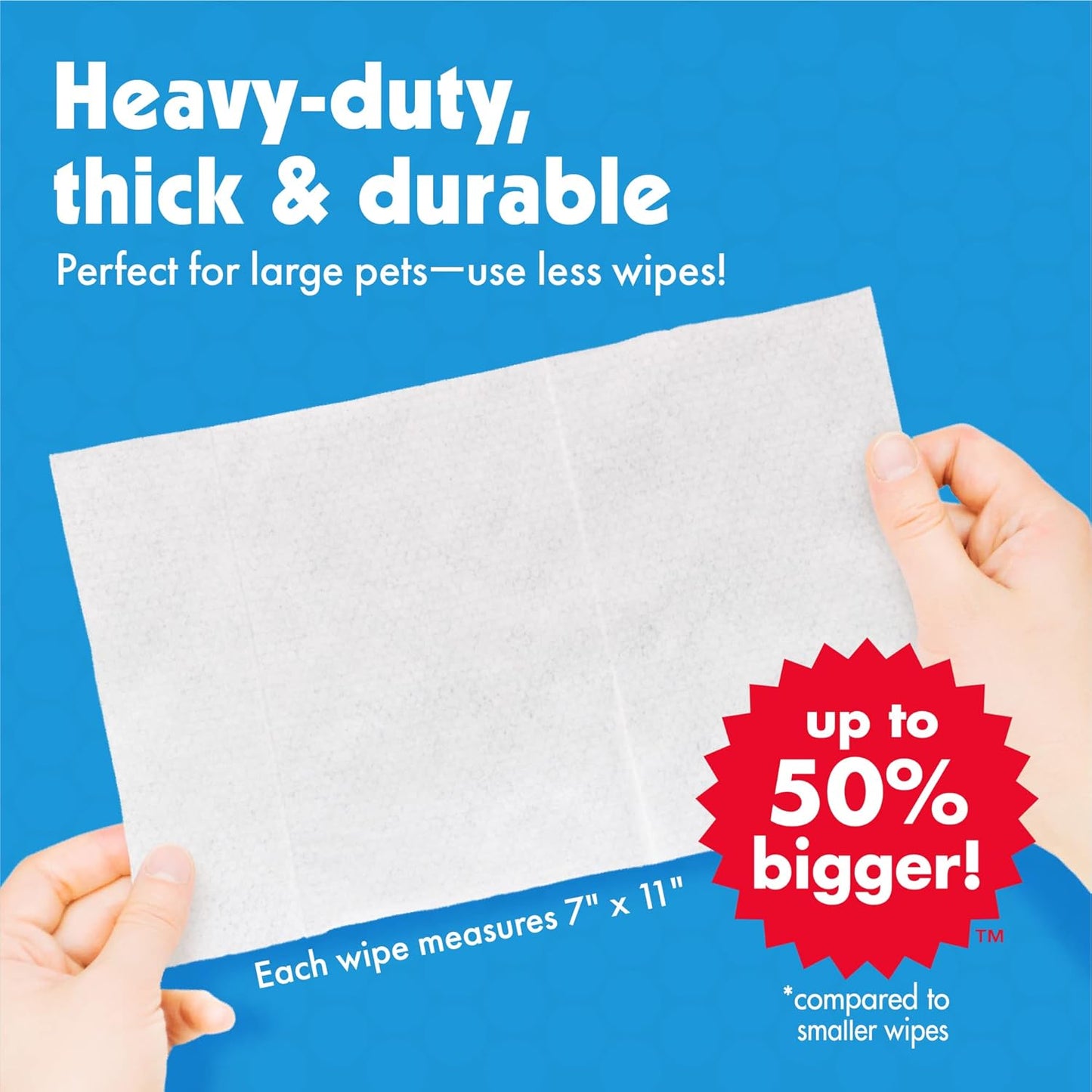 Petkin Big n' Thick Pet Wipes (100 Wipes)