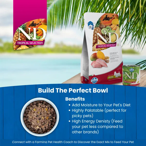 Farmina N&D Tropical Selection Chicken Adult Dog Mini Dry Dog Food
