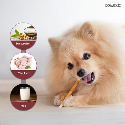 Dogaholic Milky Chew Sticks with Chicken 10 Piece Pack