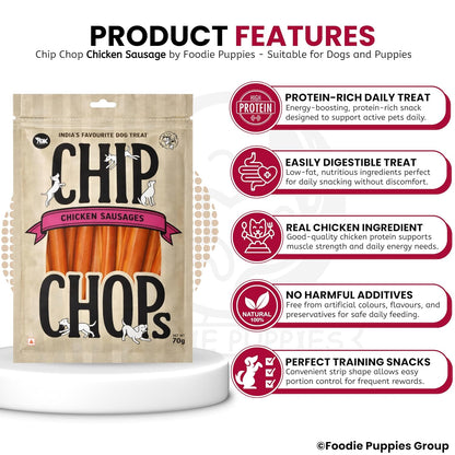 Chip Chops Chicken Sausages Dog Treats