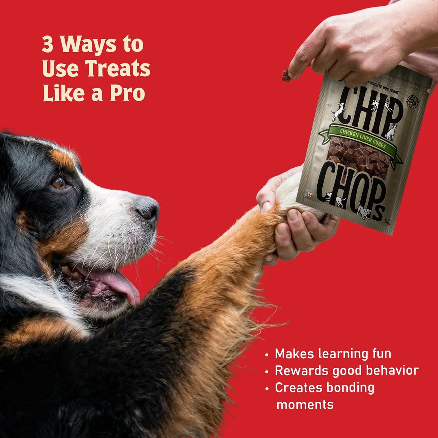 Chip Chops Dog Treats Chicken Liver Cubes 250g