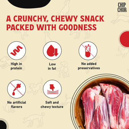 Chip Chops Lamb Cubes Dog Treats 250g