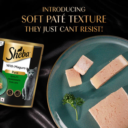 Sheba Maguro Pate Rich Premium Adult Fine Cat Wet Food