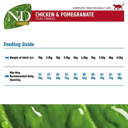 Farmina N&D Prime Chicken & Pomegranate Adult Dry Cat Food