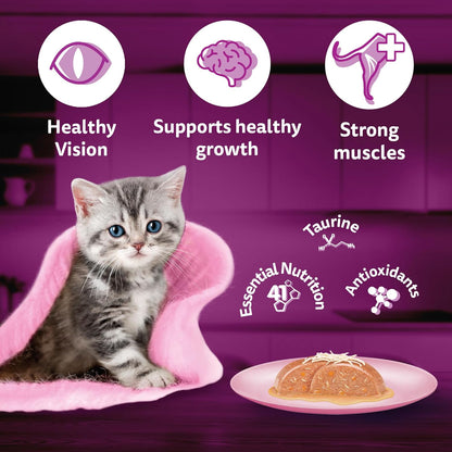 Whiskas Chicken with Salmon in Jelly Junior Kitten (2-12 Months) Wet Cat Food