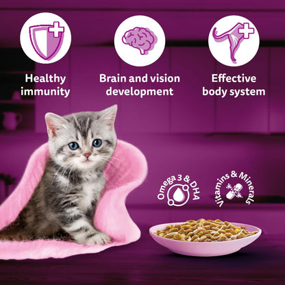 Whiskas Tasty Mix Chicken, Tuna with Sweet Potato in Gravy Kitten (2-12 Months) Wet Cat Food