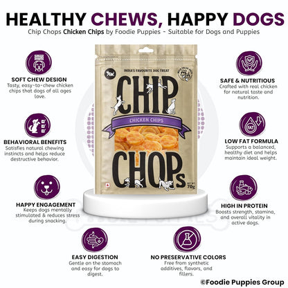 Chip Chops Chicken Chips Coins Dog Treats