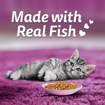 Whiskas Tasty Mix Seafood Cocktail Carrot Flavour in Gravy Kitten (2-12 Months) Wet Cat Food