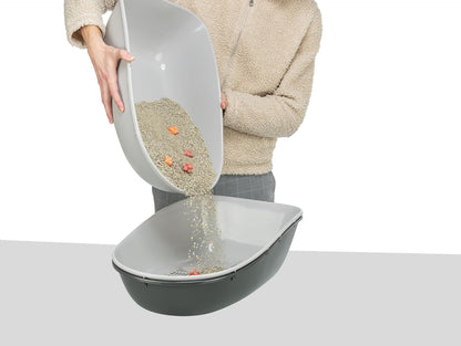 Trixie Berto Cat Litter Tray, Dark Grey