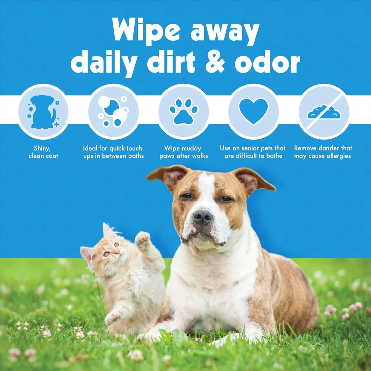 Petkin Big n' Thick Pet Wipes (100 Wipes)