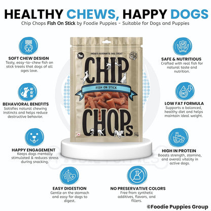 Chip Chops Fish On Stick Dog Snacks