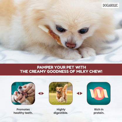 Dogaholic Milky Chew Sticks with Chicken 10 Piece Pack