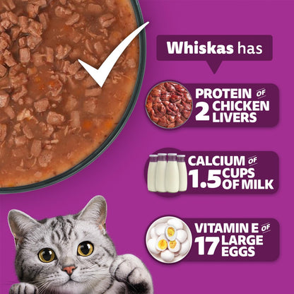 Whiskas Salmon in Gravy Adult (1+ Years) Wet Cat Food