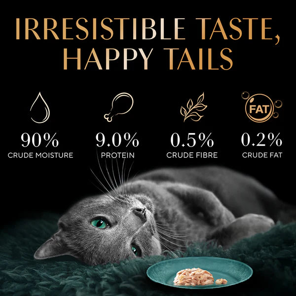 Sheba Tuna Fillet & Whole Prawns in Gravy Premium Cat Wet Food