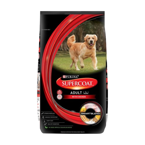 Purina Supercoat Adult All Breed Dry Dog Food with Chicken