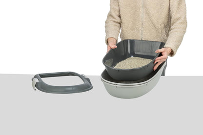 Trixie Berto Cat Litter Tray, Dark Grey