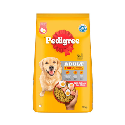 Pedigree Adult Dry Dog Food Chicken Egg & Rice