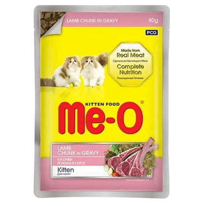 Me O Lamb Chunk in Gravy Kitten Wet Food