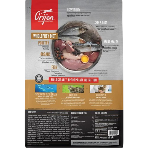 Orijen Original Cat Kitten Dry Food (All Breeds & Ages)