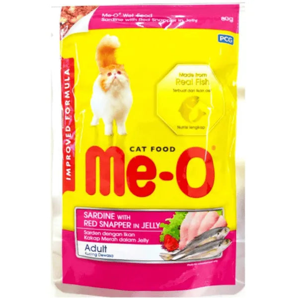 Me O Sardine with Red Snapper in Jelly Adult Cat Wet Food