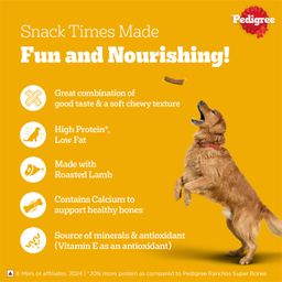 Pedigree® Tasty Jerky™ Dog Treat, Roasted Lamb Flavour