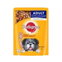 Pedigree Adult Wet Dog Food Grilled Liver Chunks Flavour 70 g