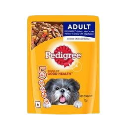 Pedigree Adult Wet Dog Food Grilled Liver Chunks Flavour 70 g