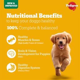Pedigree Adult & Puppy Dry Dog Food 100% Vegetarian