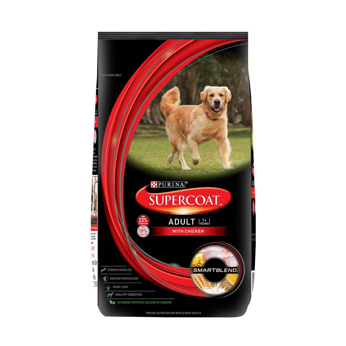Purina Supercoat Adult All Breed Dry Dog Food with Chicken ( T )